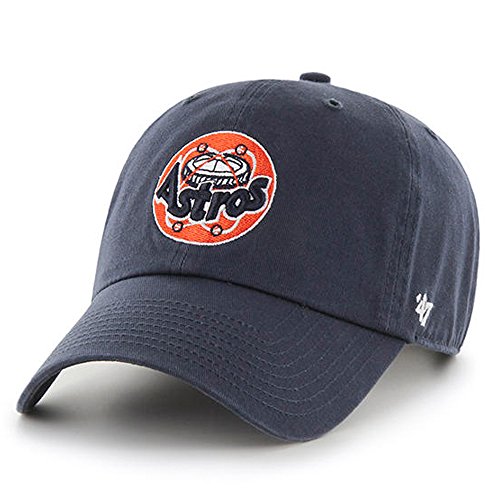 '47 Brand Houston Astros Clean up Dad Hat Cap Navy/Cooperstown Stadium Logo