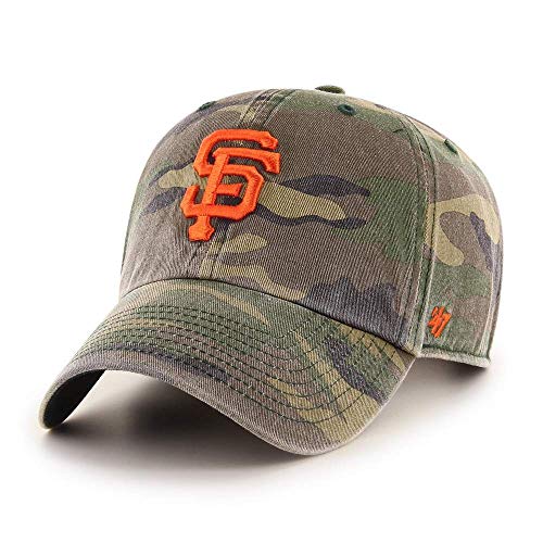 '47 MLB Camo Clean Up Adjustable Hat, Adult One Size Fits All (San Francisco Giants Camo)