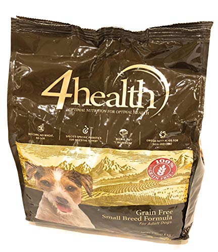 4health Tractor Supply Company, Small Breed Formula with Beef, Grain Free Adult Dog Food, Dry, 4 lb. Bag