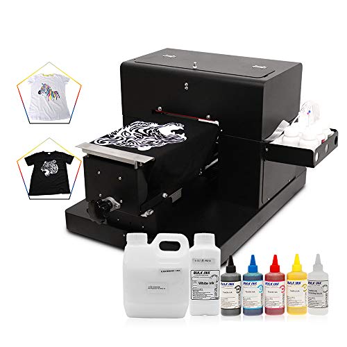 A4 DTG Printer T-Shirt Printing Machine DTG Machine for Shirts/Onesies/Socks/Bags, with Textile Ink