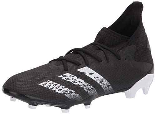 adidas Predator Freak .3 Firm Ground Soccer Shoe (mens) Black/White/Black 10
