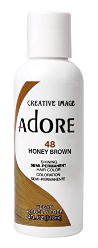 Adore Semi Permanent Hair Color #048 Honey Brown, 4 Fl Oz