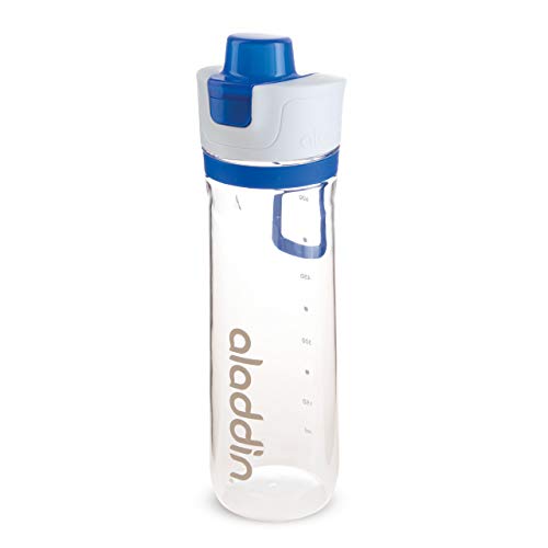 Aladdin Active Hydration Tracker Water Bottle, Blue, 0.8 Litre