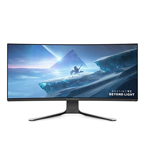 Alienware Ultrawide Curved Gaming Monitor 38 Inch, 144Hz Refresh Rate, 3840 x 1600 WQHD , IPS, NVIDIA G-SYNC Ultimate, 1ms Response Time, 2300R Curvature, VESA Display HDR 600, AW3821DW - White