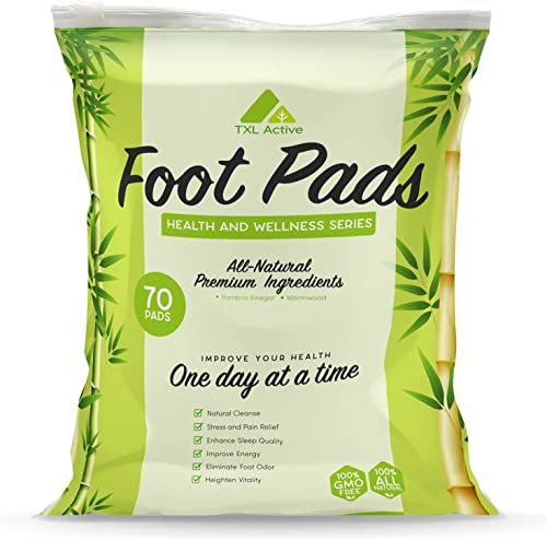 All Natural Ingredients Foot Pads, 70 Pads - Improves Sleep Quality, Relieves Stress and Fatigue, Boosts Energy, Safe and Easy to Use, Highly Effective, Remove Odor Suitable for Everyday Use, 70 Pads