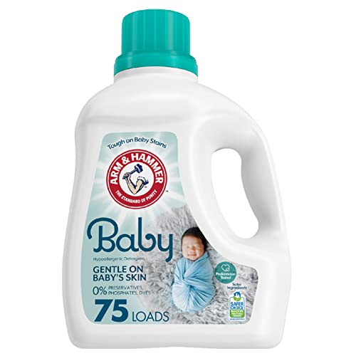 ARM & HAMMER Baby, 75 Loads Liquid Laundry Detergent, 118.1 Fl oz