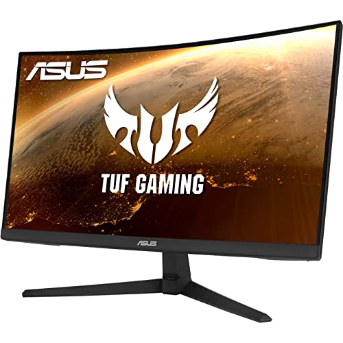 ASUS TUF Gaming 23.8” 1080P Curved Gaming Monitor (VG24VQ1B) - Full HD, 165Hz (Supports 144Hz), 1ms, Extreme Low Motion Blur, Speakers, Adaptive-sync/FreeSync Premium, Eye Care, DisplayPort, HDMI