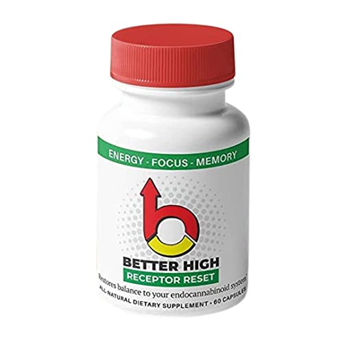 Better High Recepor Reset: 7 Day Endocannabinoid System Detox. Refresh Cannabinoid Receptors. 900 mg/serving. 60 Capsules/Bottle