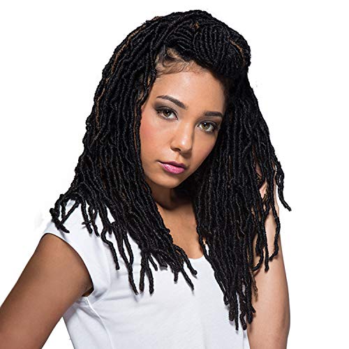 Bobbi Boss Synthetic Hair Crochet Braids African Roots Braid Collection Nu Locs 14" (4-PACK, 1B)