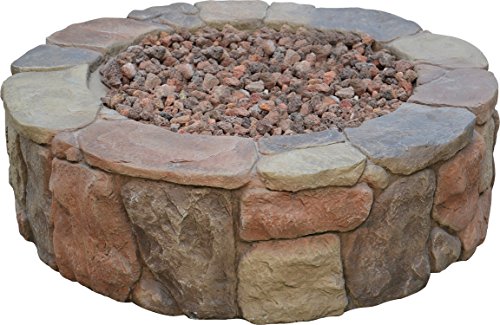 Bond Manufacturing B66600 S-66600-A Bond 66600 Petra Gas Fire Pit, Height: 13&quot, Faux-Stone