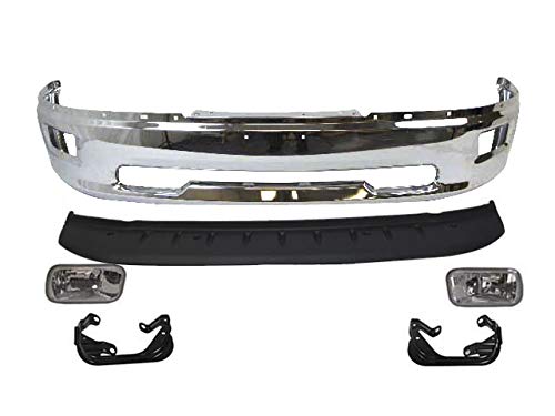 Bundle For 2009-2012 DODGE RAM 1500 FRONT BUMPER CHROME FACE BAR AIR DAM FOG LIGHT BRACKET 6PCS CH1061100 CH1061100 CH2594102 CH2595102 CH1090133 CH1002386