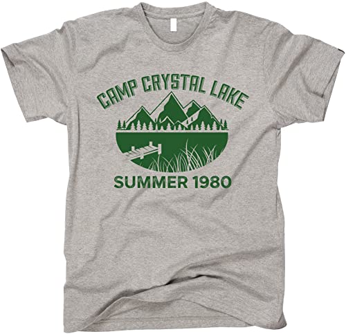 Camp Crystal Lake Funny Halloween Shirt, X-Large, Sport Grey