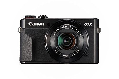 Canon PowerShot Digital Camera [G7 X Mark II] with Wi-Fi & NFC, LCD Screen, and 1-inch Sensor - Black, 100-1066C001