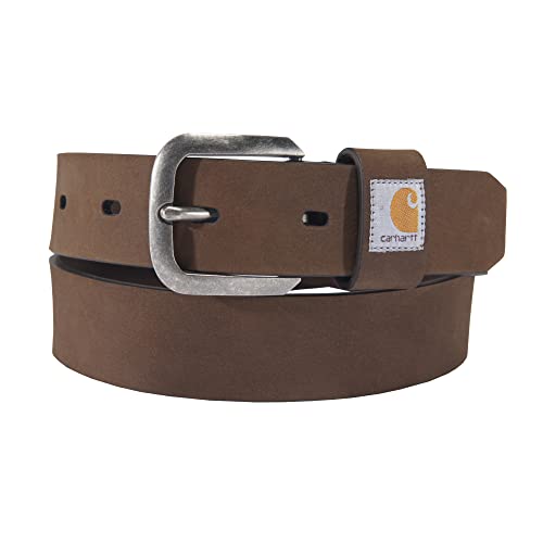 Carhartt Women's Standard Casual Rugged, Available in Multiple Styles, Colors & Sizes, Saddle Leather Belt (Brown), Medium