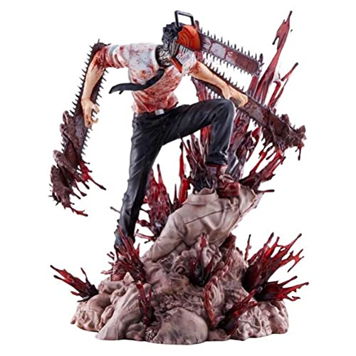 Chainsaw Man Figure Toys 11in Denji Statue Anime Action Figures Model Collection Doll Decoration Toys Gift