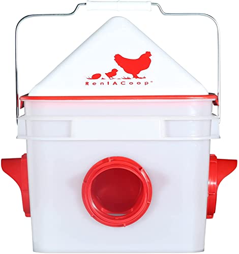 Chick2Chicken 10lb 4-Port Feeder for use by up to 20 Chicks /12 Adult Chickens