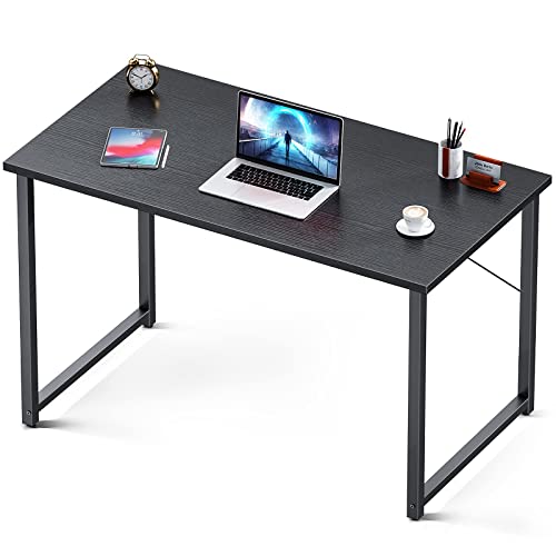 Coleshome 39 Inch Computer Desk, Modern Simple Style Desk for Home Office, Study Student Writing Desk,Black