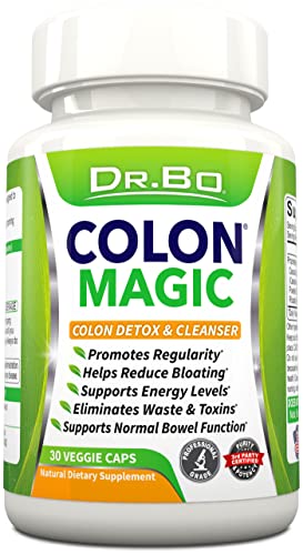 Colon Cleanse Detox Formula - Natural Bowel Cleanser Pills for Intestinal Bloating & Fast Digestive Cleansing - Daily Constipation Relief Supplement Gut, Belly, Stomach - Women Men Herbal Weight Flush