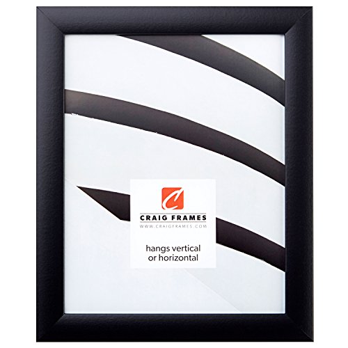 Craig Frames 1WB3BK 22 by 34-Inch Picture Frame, Smooth Wrap Finish, 1-Inch Wide, Black