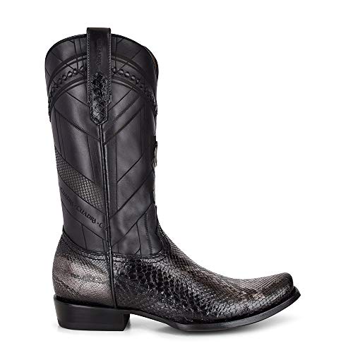 Cuadra Men's Cowboy Boot in Genuine Python Leather and Bovine Leather 6.5