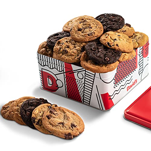 David's Cookies 2lbs Assorted Flavors Fresh Baked Cookies - Handmade and Gourmet Food Snacks- Delectable and Made with Premium Ingredients Gift Basket - Great Gift For All Occasions