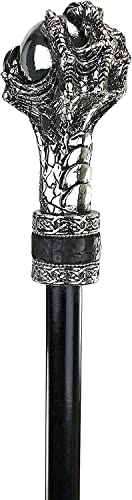 Design Toscano The Dragonsthorne Collection: Dragons Grasp Gothic Walking Stick