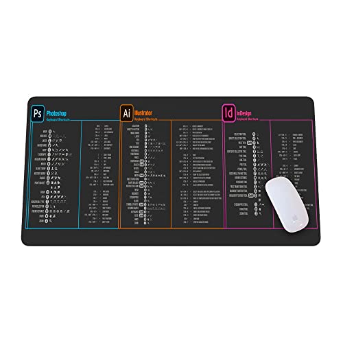 Designer Photo editing software Mouse mat, Adobe Illustrator Adobe InDesign adobe photoshop shortcut Keyboard tips gifts for beginner photographers gifts,photography gifts mouse pad large desk mats HG