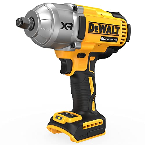 DEWALT 20V MAX Cordless Impact Wrench with Brushless Motor, 1/2", LED Work Light, Bare Tool Only (DCF900B)