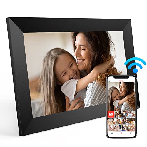 Digital Photo Frame, AUZNCU 10.1“ WiFi Digital Picture Frame with Built-in 16GB Memory,Auto-Rotate Portrait and Landscape,HD IPS Touch Screen, Share Photo and Video Instantly via Frameo App