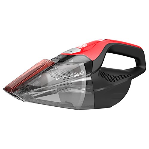 Dirt Devil Plus 16V Quick Flip Pro Cordless 16 Volt Lithium Ion Bagless Handheld Vacuum Cleaner, Red BD30025B