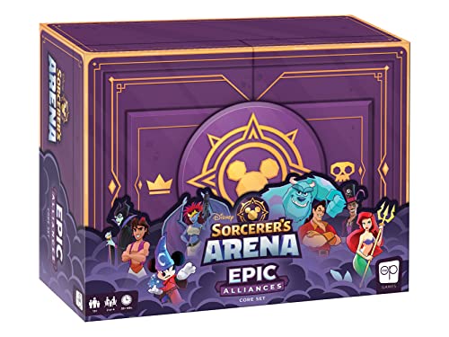 Disney Sorcerer's Arena: Epic Alliances Core Set | Strategy Board Game for 2 or 4 Players Ages 13 & Up | Featuring Disney and Pixar Characters & Villains | Officially-Licensed Family Game