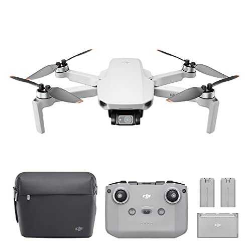 DJI Mini 2 Fly More Combo – Ultralight Foldable Drone, 3-Axis Gimbal with 4K Camera, 12MP Photos, 31 Mins Flight Time, OcuSync 2.0 10km HD Video Transmission, QuickShots, Gray