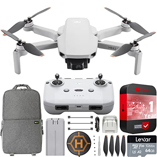 DJI Mini 2 SE Camera Drone Quadcopter with RC-N1 Remote Controller CP.MA.00000573 with 1/2.3-inch CMOS & 2.7K Video Extended Protection Bundle with Deco Gear Backpack + Landing Pad & Accessories Kit