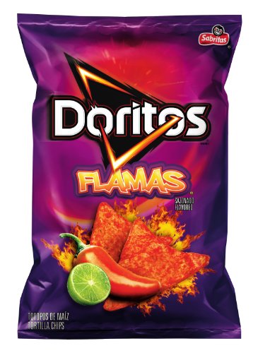 Doritos Tortilla Chips, Flamas, 7.625 oz