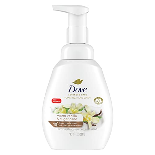 Dove Warm Vanilla & Sugar Cane Protects Skin from Dryness, Foaming Hand Wash More Moisturizers than the Leading Ordinary Hand Soap, 10.1 oz