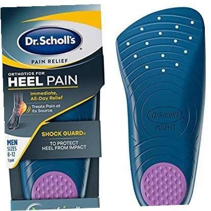 Dr. Scholl’s Heel Pain Relief Orthotics // Relieve Plantar Fasciitis, Heel Spurs and General Heel Aggravation (for Men's 8-12, Also Available for Women's 5-12) 2 Pack (Men's 8-12)