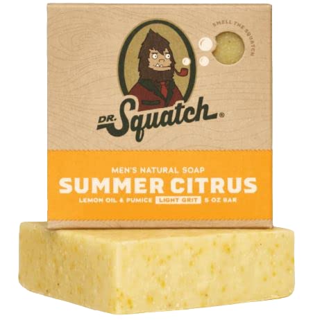 Dr. Squatch Limited Edition All Natural Bar Soap for Men, Summer Citrus