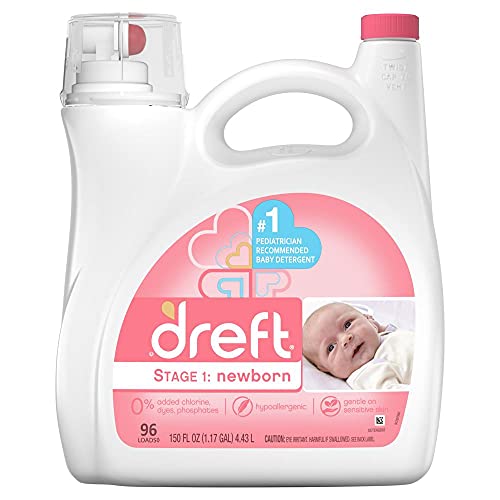 Dreft Stage 1: Newborn Liquid Laundry Detergent (HE), 150 oz, 96 loads