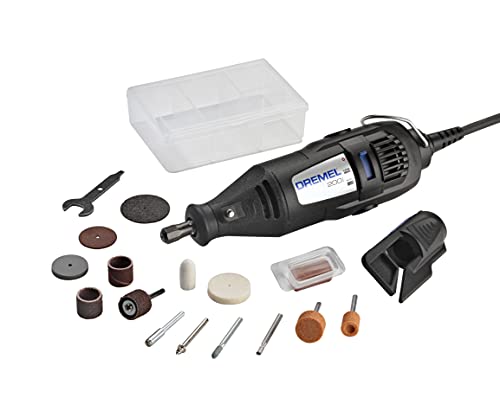 Dremel 200-1/15 Two-Speed Rotary Tool Kit with 1 Attachment 15 Accessories - Hobby Drill, Woodworking Carving Tool, Glass Etcher, Small Pen Sander, Garden Tool Sharpener, Craft and Jewelry Drill
