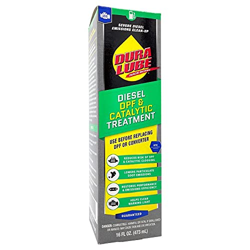 DURA LUBE Diesel DPF and Catalytic Treatment, Cleans Diesel Particulate Filter and Catalytic Converter, 16-Ounce,Black Labeled Bottle,HL-402509-06
