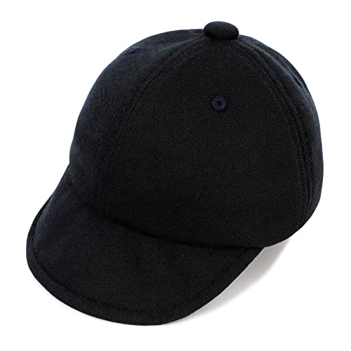 Durio Baby Baseball Hat Adjustable Baby Baseball Cap Soft Black Baseball Cap Sun Protection Baby Hats 0-3 Months Baby Boy Sun Hat A Black 0-3 Months