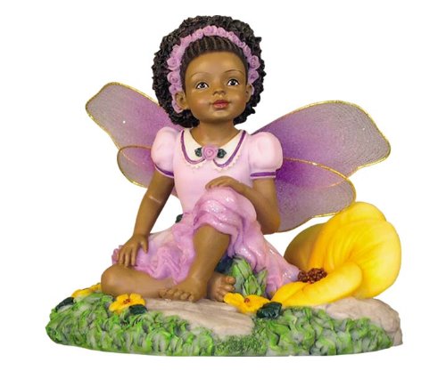 Ebony Treasures African American Fairy: Child in Lavender