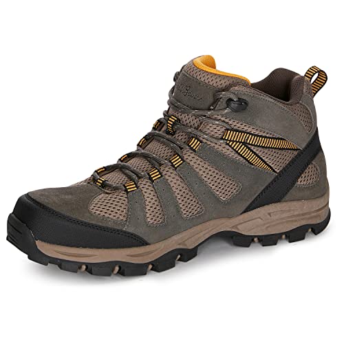 Eddie Bauer Elliot Bay Mid Waterproof Hiking Shoes for Men | Multi-Terrain Lugs, Sturdy & Supportive Design Rubber Traction Outsole Contoured Insole