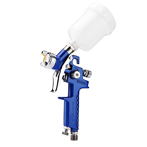 ENDOZER General Purpose Mini HVLP Spray Guns Auto Car Detail Paint Sprayer Spot Repair with 0.8mm Nozzle 125CC