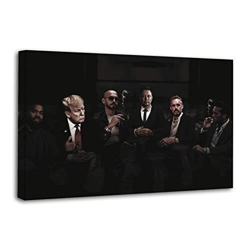 Escape The Matrix Bedroom Andrew Tate Elon Musk Donald Trump Canvas Art Poster and Wall Art Picture Print Modern Family Bedroom Decor Posters 24x36inch(60x90cm)