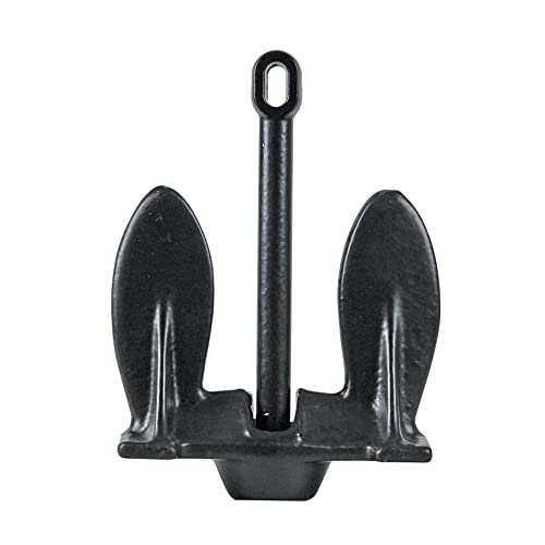 Extreme Max 3006.6524 BoatTector Vinyl-Coated Navy Anchor - 15 lbs. - Excellent Hold and Easy Retrieval in Heavy Grass, Weeds, Rocks, and Hard Sand