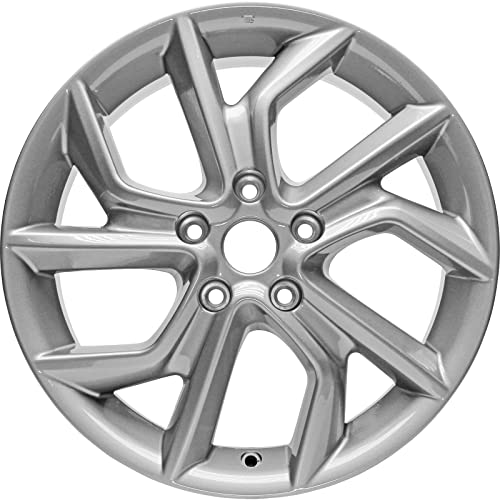 Factory Wheel Replacement New 17inch 17x6.5inch Aluminum Alloy Wheel Rim for Nissan Sentra 2013 2014 2015 | ALY62600U20N | Direct Fit - OE Stock Specs, Silver