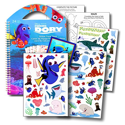 Finding Dory Stickers Travel Activity Set with Stickers, Activities, and Large Specialty Sticker