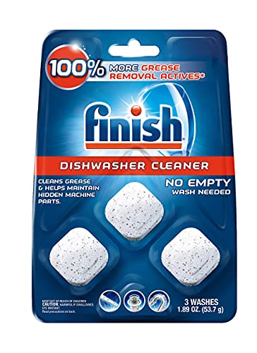 Finish in-Wash Dishwasher Cleaner: Clean Hidden Grease & Grime, 3ct