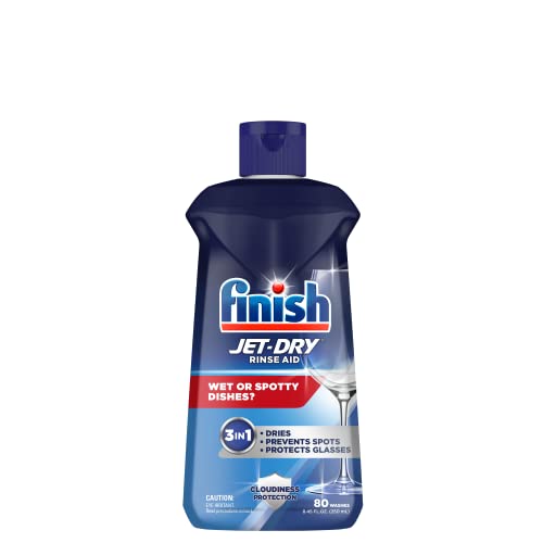 Finish Jet-Dry Rinse Aid, Dishwasher Rinse Agent & Drying Agent, 8.45 Fl Oz (Packaging May Vary)